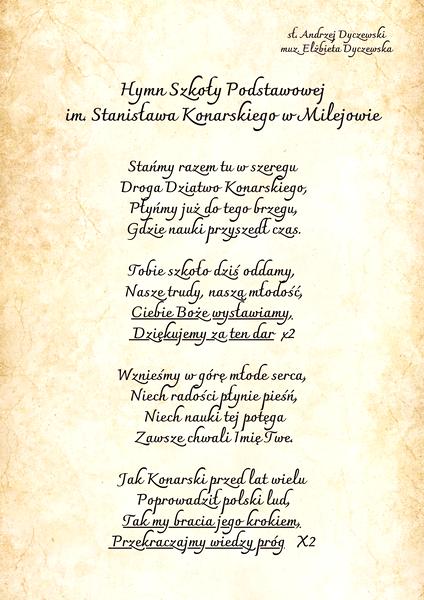 Wiersz jako hymn