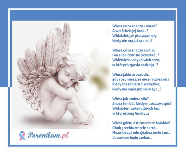 Wiersz o stracie dziecka