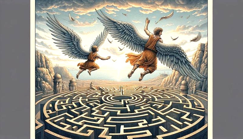 Od dedala do ikara – odkryj komiksową reinterpretację mitologicznej opowieści